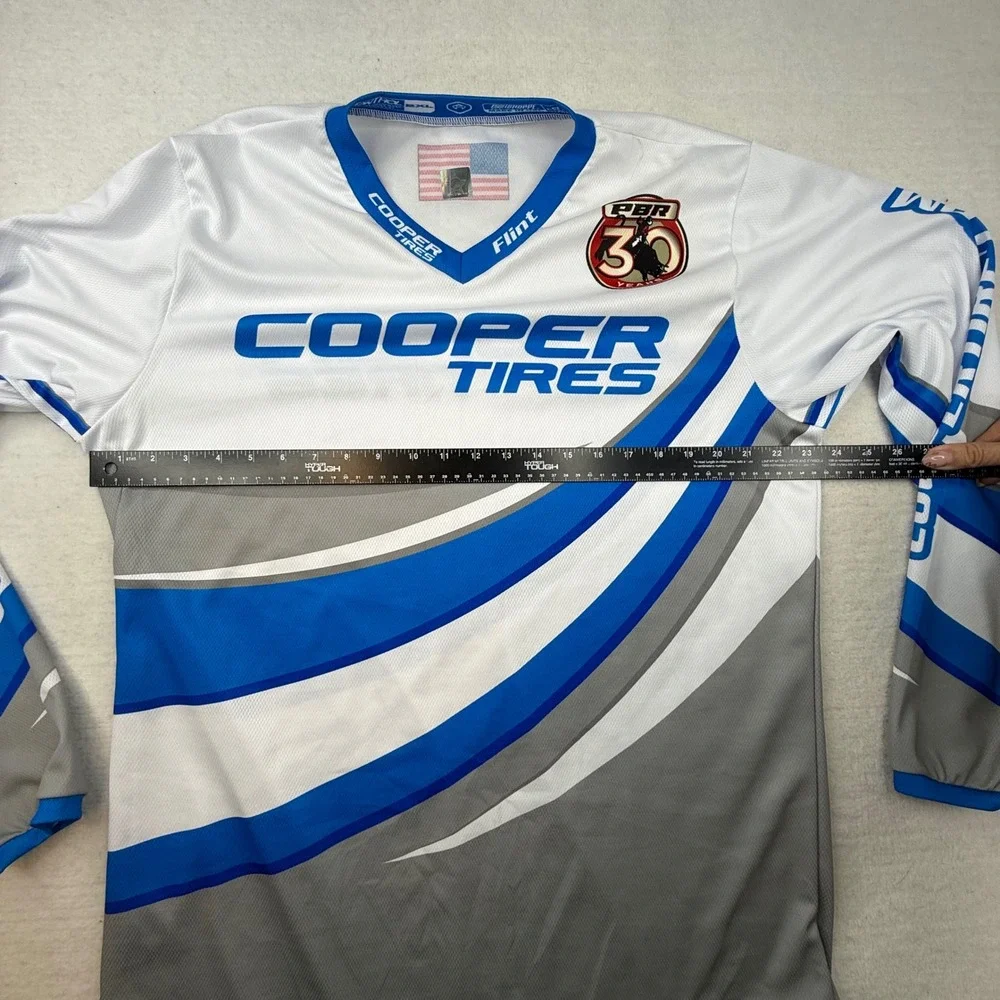 AirKontrol Cooper Tires PBR‎ 30th Anniversary Motocross Jersey Mens 2XL XXL bull